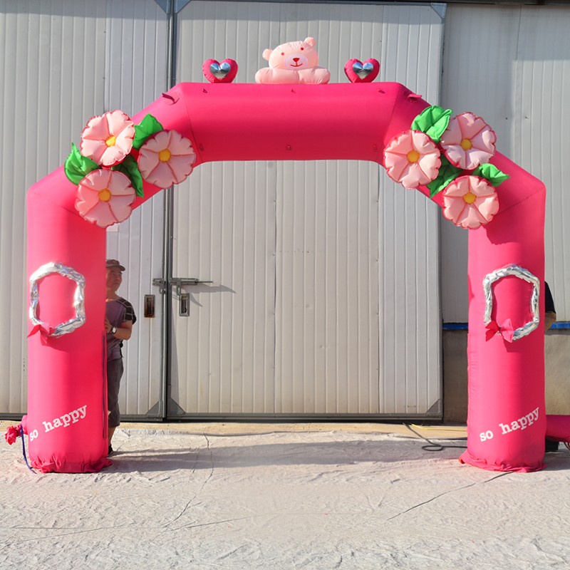 象山粉色婚礼拱门