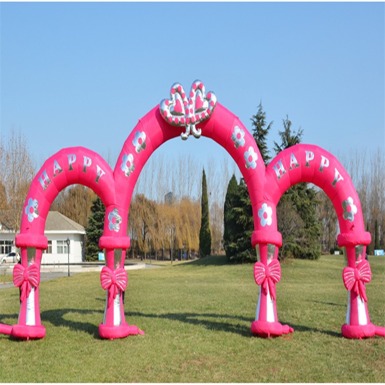 象山粉色充气拱门